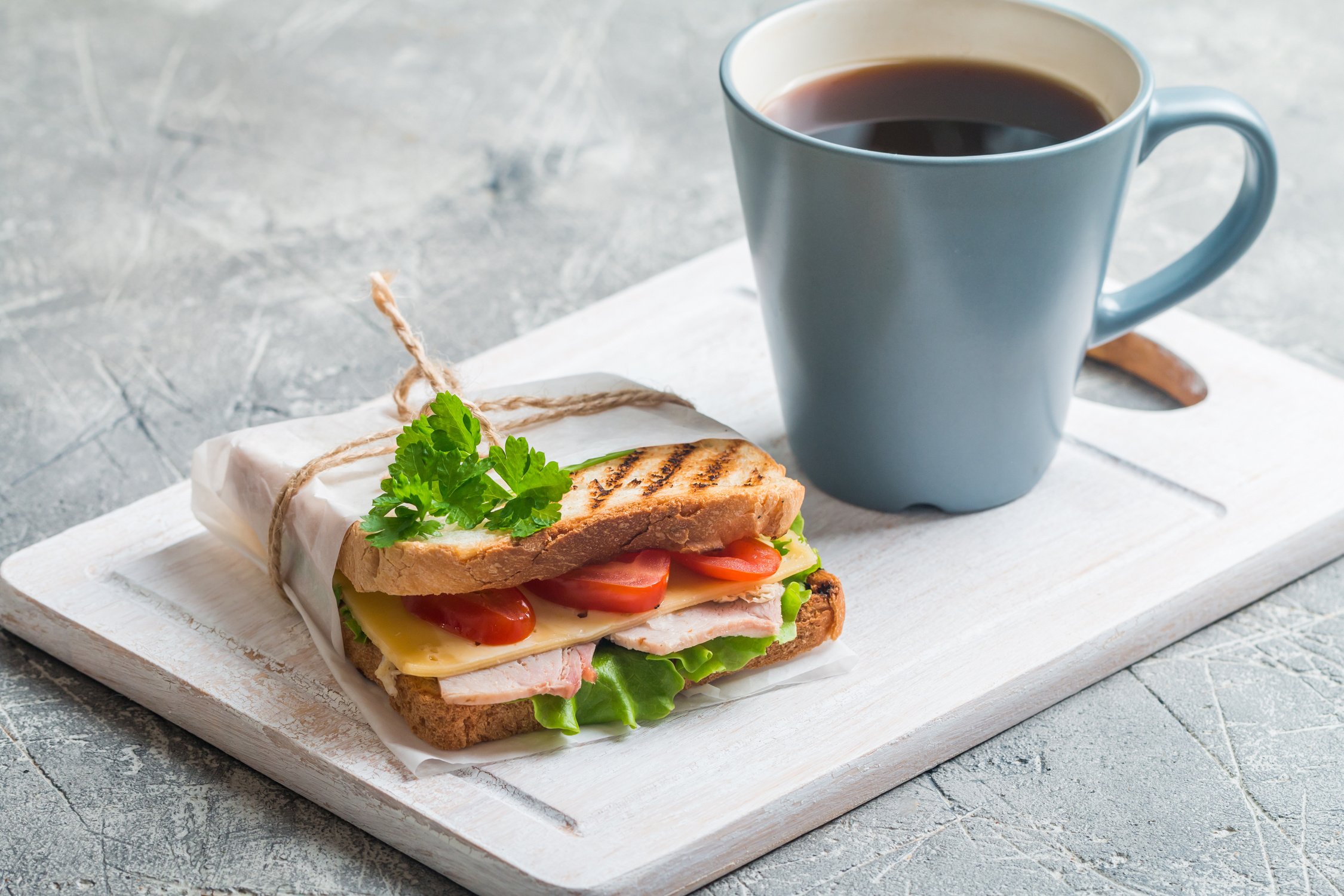 Sandwich and Coffee